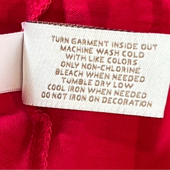 CHICO'S STRAWBERRY PINK PIN TUCK TOP 2 Large cotton beaded NWT New - Picture 12 of 12